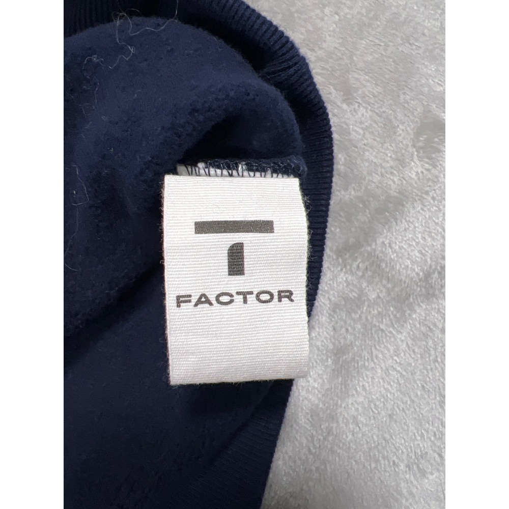 T Factor Navy Blue W Graphic Hoodie Pink Drawstring Wiz Sleeve Embroidery XL - Picture 6 of 7